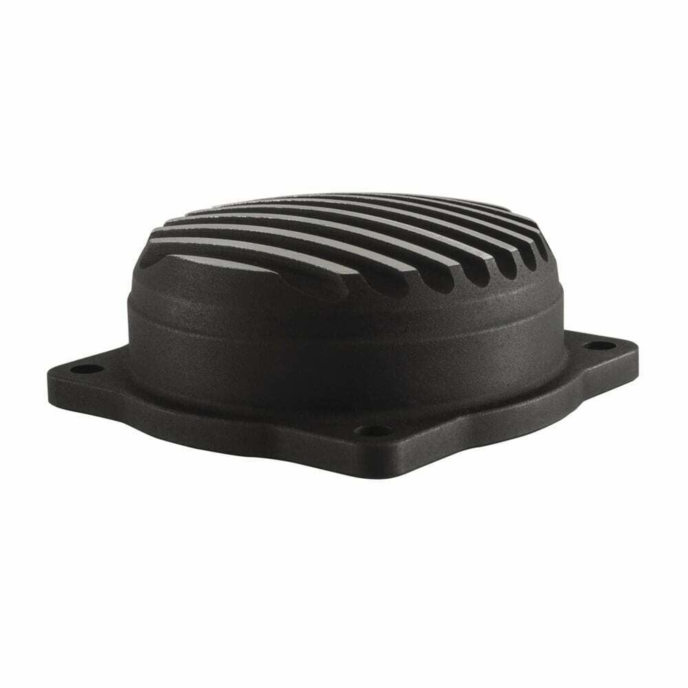 MOTONE HARLEY DAVIDSON CUSTOM CNC CV FINNED CARB TOP LID - CONTRAST CUT - BLACK