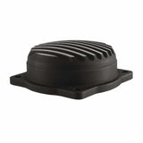 MOTONE HARLEY DAVIDSON CUSTOM CNC CV FINNED CARB TOP LID - CONTRAST CUT - BLACK