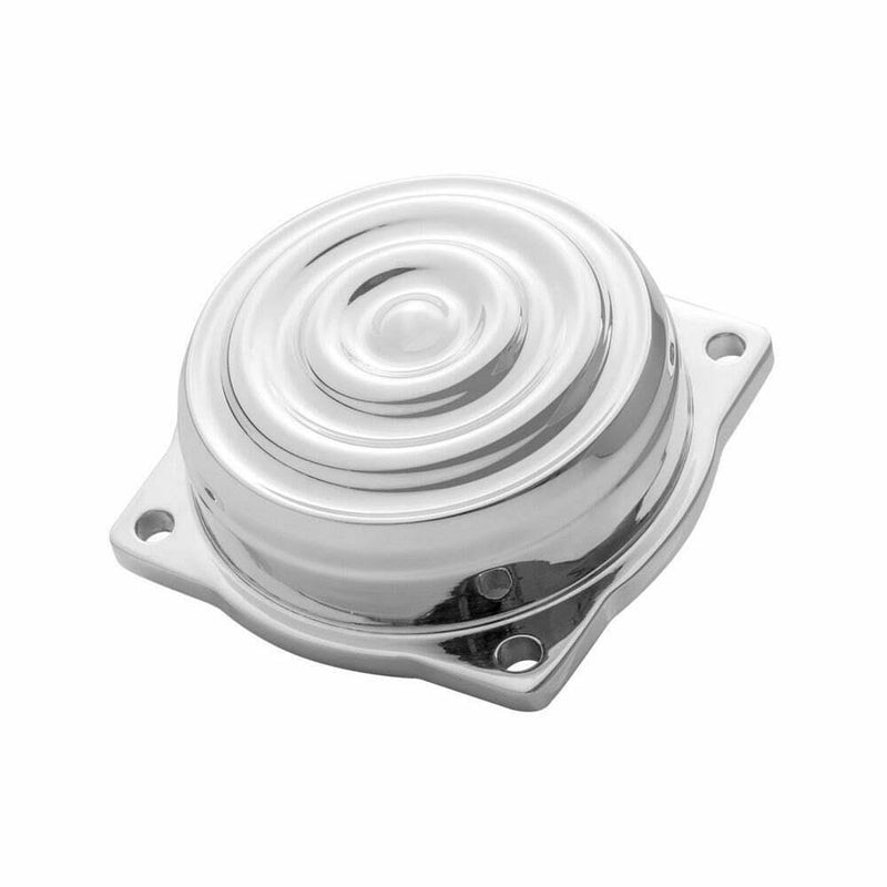 Motone Harley Davidson Custom CNC CV Finned Carb Top Lid - Rippled - Polished