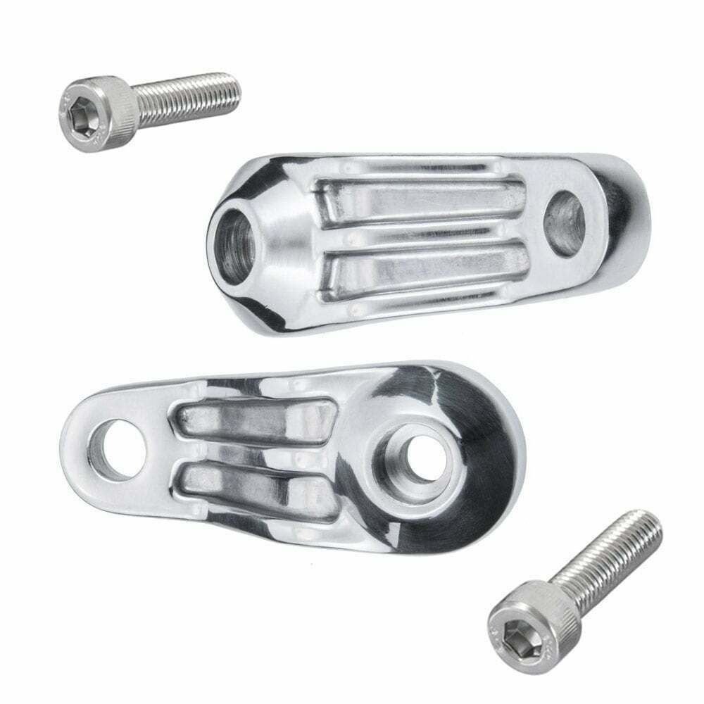 Motone TRILINE Indicator Signal Brackets Shock Mount Polished Triumph Universal