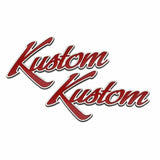 Motone Kustom Hot Rod Motorcycle Fuel Tank Side Panel Emblem Set - Billet - Pair