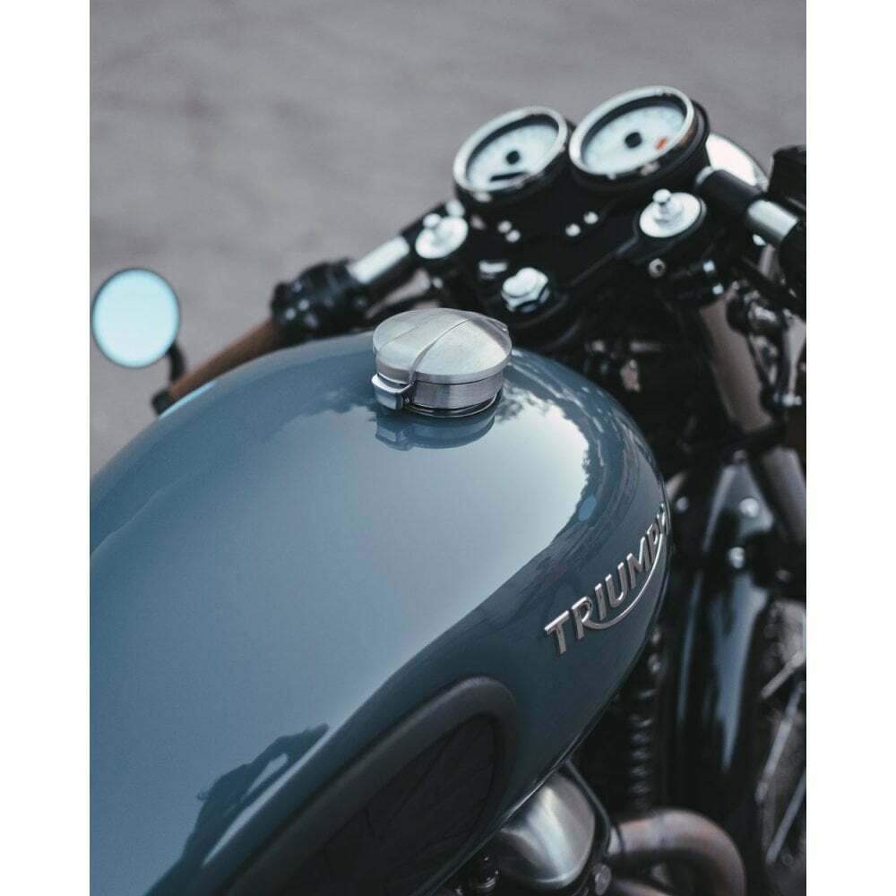 Motone Monza Tank Cap Kit Triumph Bonneville Bobber Thruxton & Harley Davidson