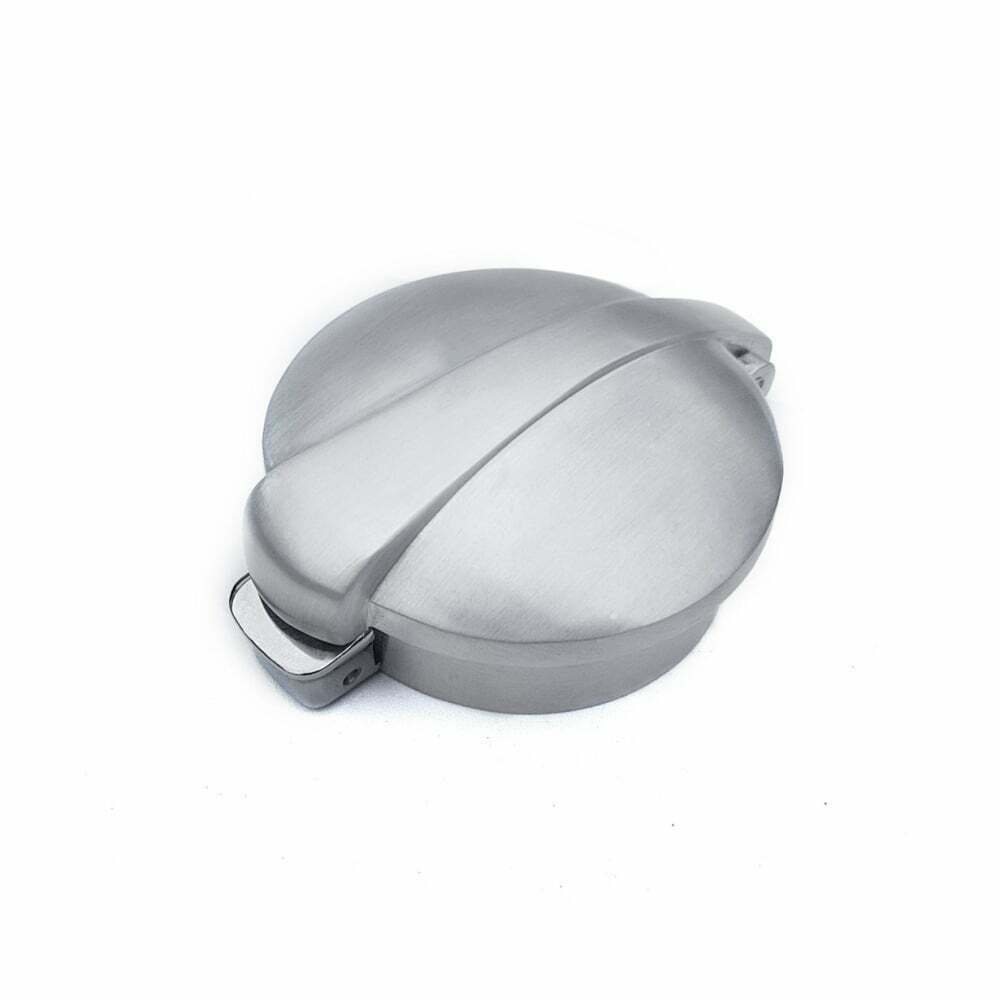 MOTONE MONZA FLIP UP GAS PETROL TANK CAP 2.5"/62MM - BRUSHED - HIGH QUALITY