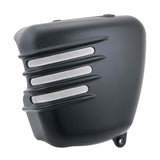 Motone Ribbed Side Panel LEFT Matte Black - Triumph Bonneville Scrambler