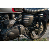 Motone Ribbed Side Panel LEFT Matte Black - Triumph Bonneville Scrambler