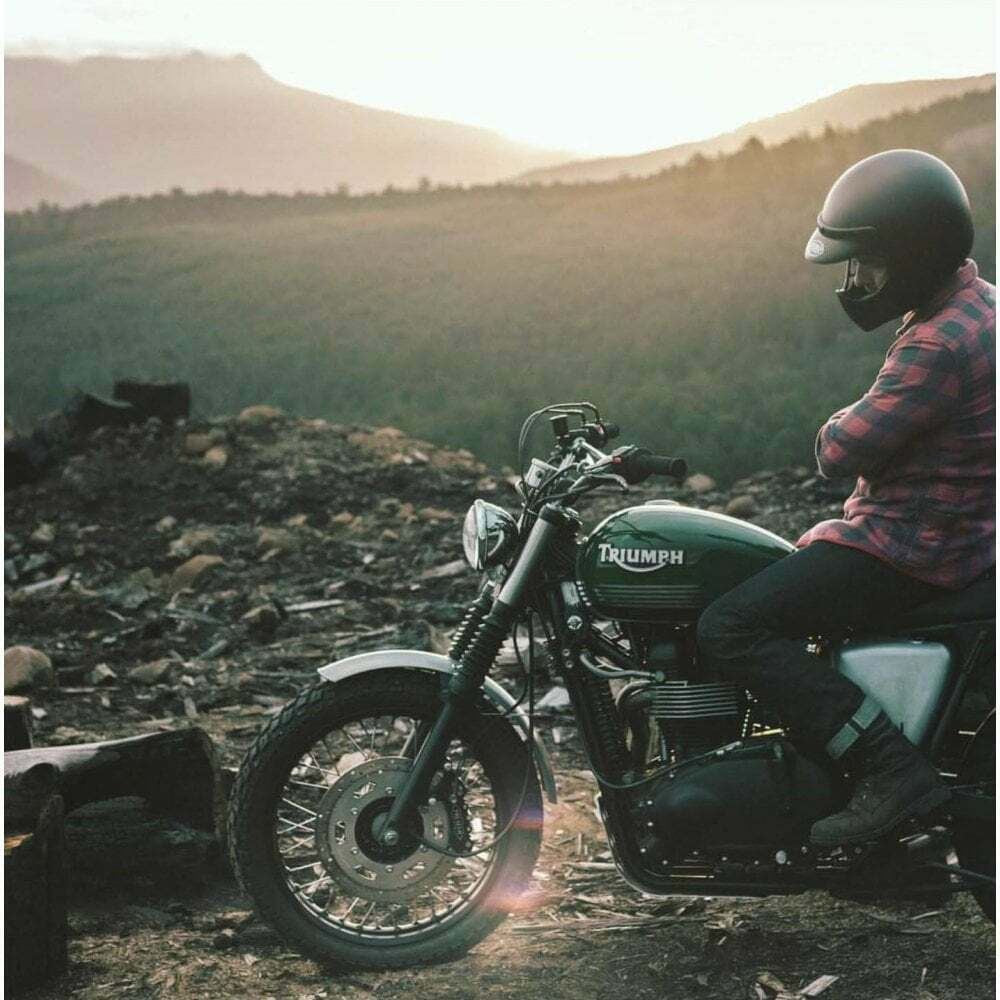 Motone Side Panel Set - Brushed Aluminium - Triumph Bonneville T100 SE Thruxton