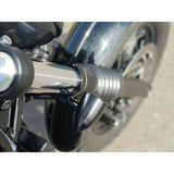 Motone Fork Indicator Turn Signal Bracket Clamps Pair 47mm Triumph Bobber Black