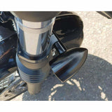 Motone Fork Indicator Turn Signal Bracket Clamps Pair 47mm Triumph Bobber Black