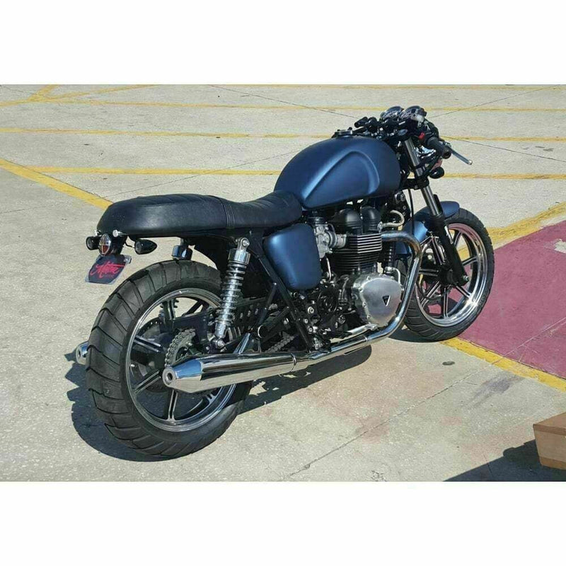 Motone Custom Chain Guard Square Cut Black Triumph Bonneville Thruxton Scrambler