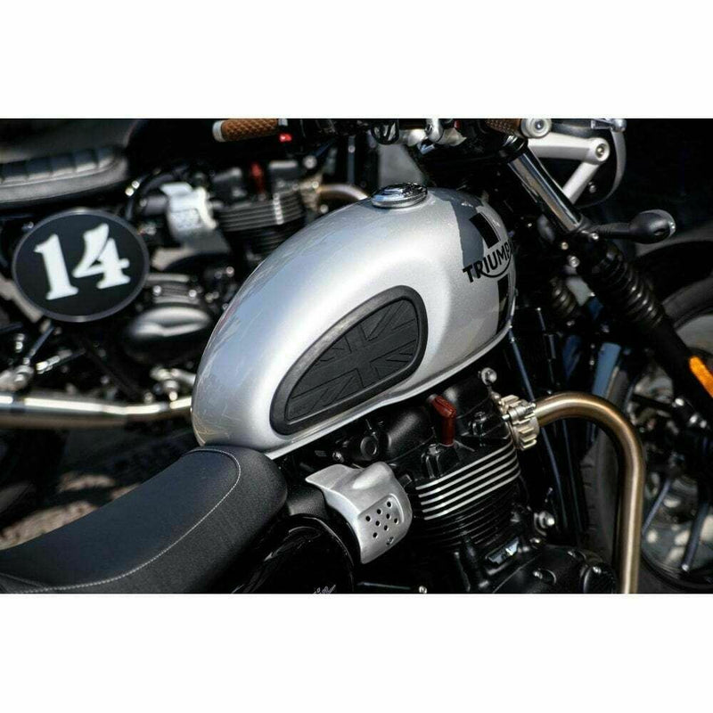 Motone Fuel Petrol Tank Custom Knee Pads Union Jack - Triumph Enfield Universal