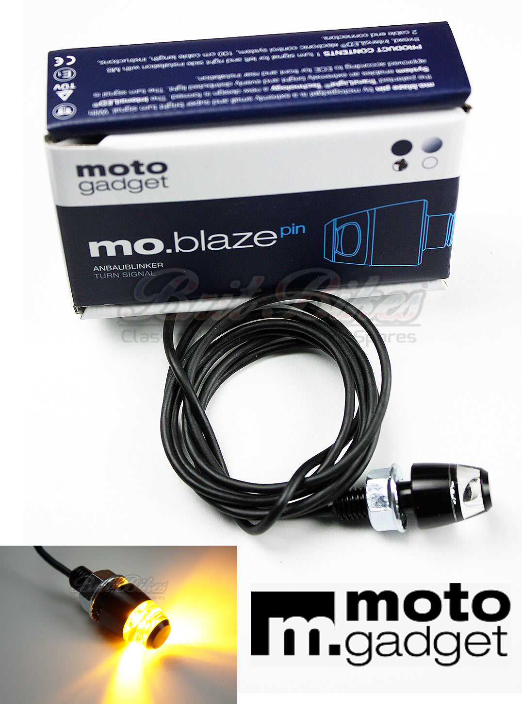Motogadget mo.blaze pin - Ultra Small Very Bright LED Indicators Motorbike Black