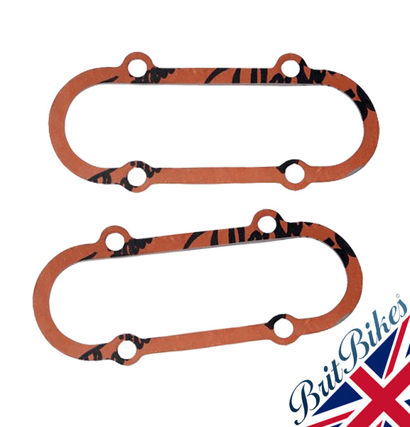 UK Made Tappet Cover Inspection Gasket Pair – Triumph T120 TR6 T140 TR7 OIF (71-2574)