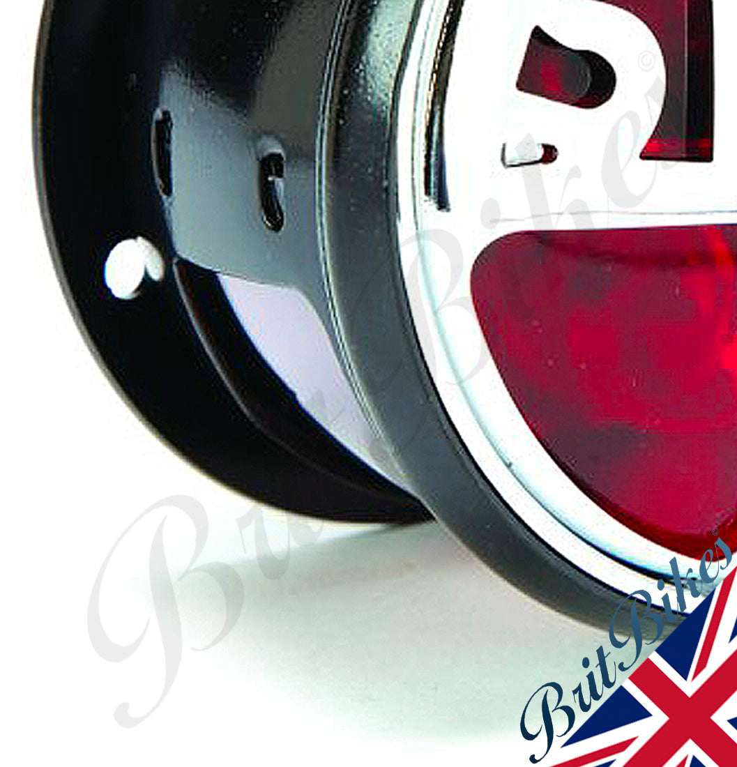 MILLER TYPE VINCENT VELOCETTE REAR STOP TAIL NUMBER PLATE LIGHT LAMP CAFE CUSTOM
