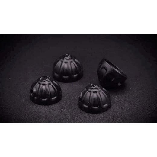 MOTONE 4 BLACK CYLINDER STUD KNUCKLES CAPS TRIUMPH T120 BOBBER THRUXTON T100 ETC