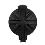 MOTONE BLACKJACK UNION JACK MONZA TANK CAP KIT FOR TRIUMPH AND HARLEY - BLACK