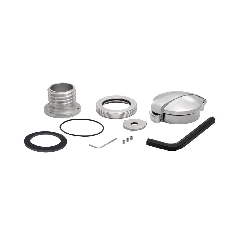 MOTONE BLACK UNION JACK MONZA FUEL PETROL TANK CAP KIT FOR TRIUMPH & HARLEY