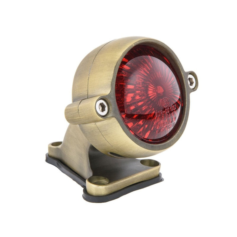 Motone Eldorado LED Tail Light + Fender Mount Kit Brass Cafe Racer Bobber Custom