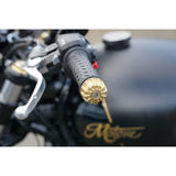 MOTONE GEMINI BRASS BAR END HANDLEBAR CAP COVERS FINISHERS TRIUMPH ETC