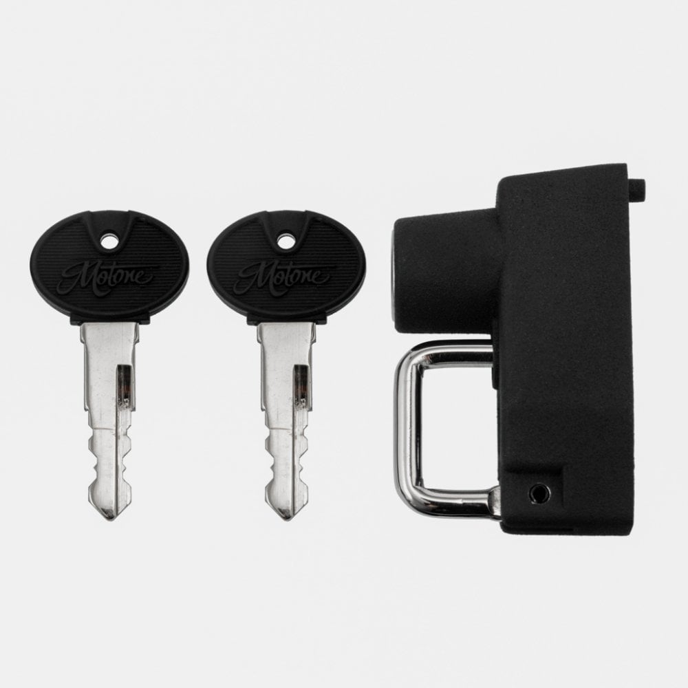MOTONE MOTORBIKE HELMET LOCK + 2 KEYS FOR VARIOUS FITMENT INC TRIUMPH