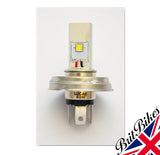GENUINE LUCAS MOTORCYCLE CAR P45T LED HEADLIGHT BULB 6-24V DUAL POLARITY