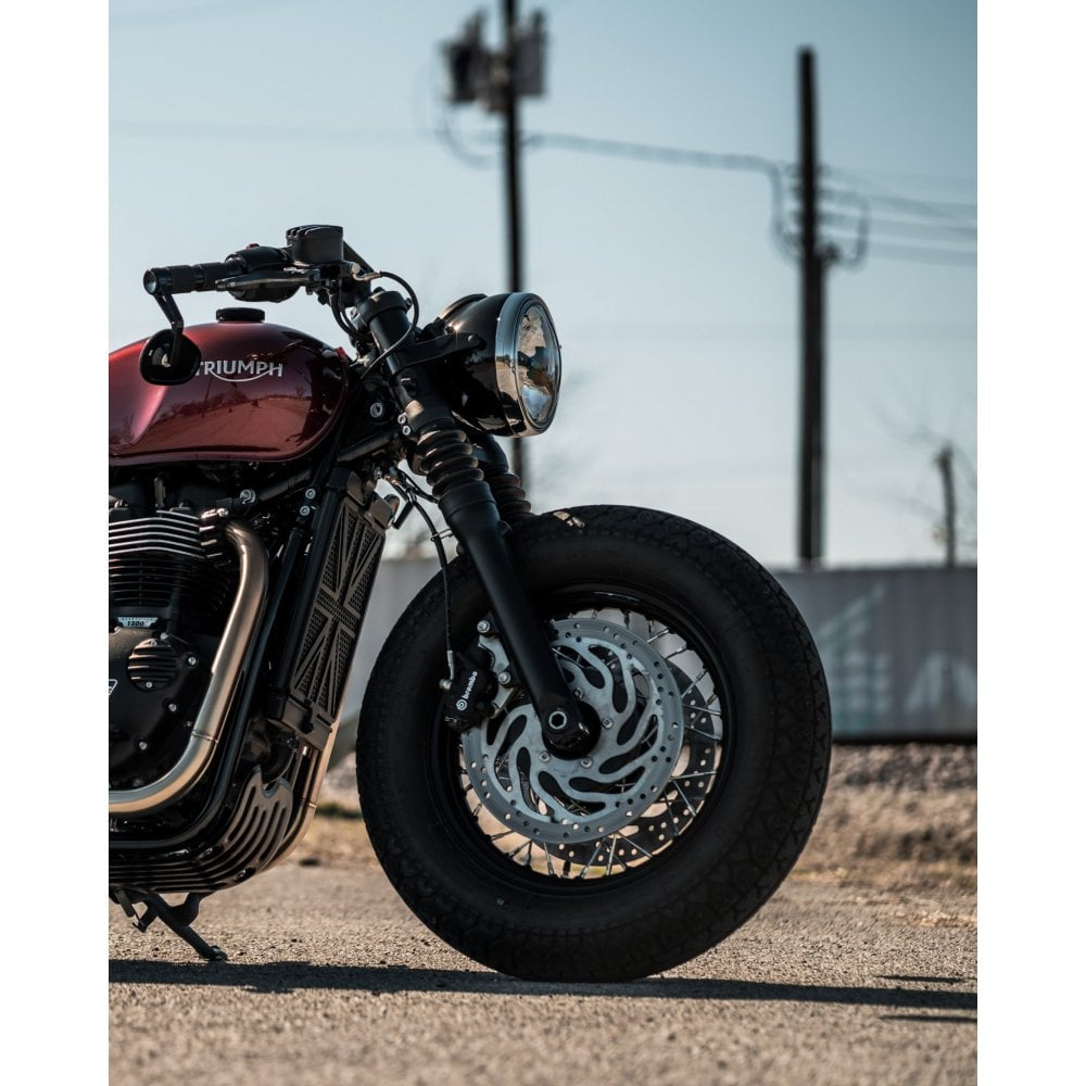 MOTONE DEFENDER MKII TRIUMPH BOBBER - QUALITY SUMP GUARD PLATE - BLACK