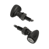 MOTONE PICO MOTORBIKE LED INDICATOR TURN SIGNALS - PAIR BLACK M8