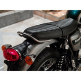 MOTONE PASSENGER GRAB RAIL - TRIUMPH STREET TWIN SCRAMBLER T100 T120 POLISHED