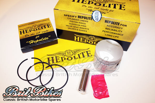 thumbnail image 2 of HEPOLITE Piston Kit Standard Bore 16945 For BSA B25 C25 Triumph TR25 2 of 5
