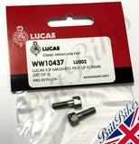 Genuine Lucas K2F Magneto Pick up screws.