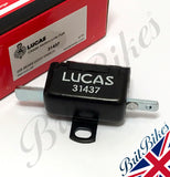 Genuine 22B Lucas slide type brake light switch.