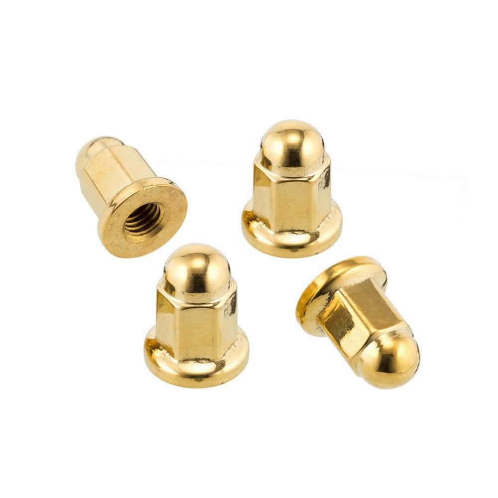 MOTONE MAGNUM FORCE BRASS EXHAUST CLAMP NUTS SET OF 4 TRIUMPH T100 T120 BOBBER