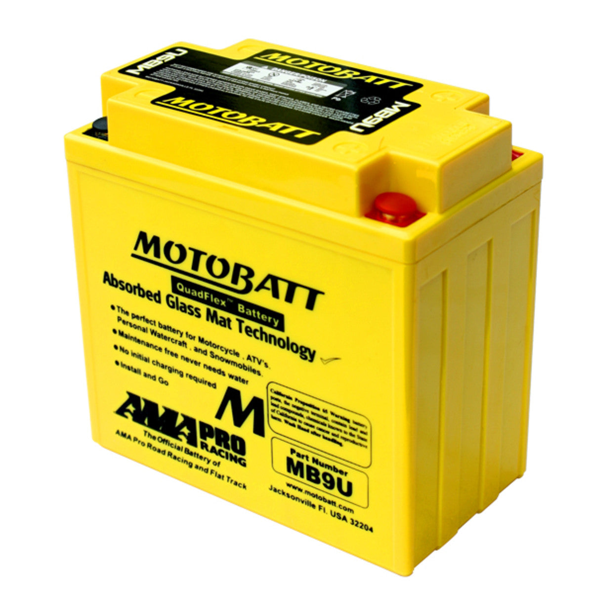 MOTOBATT MB9U QUADFLEX 12V 11Ah AGM BATTERY - TRIUMPH T150 T160 TRIDENT UPGRADE