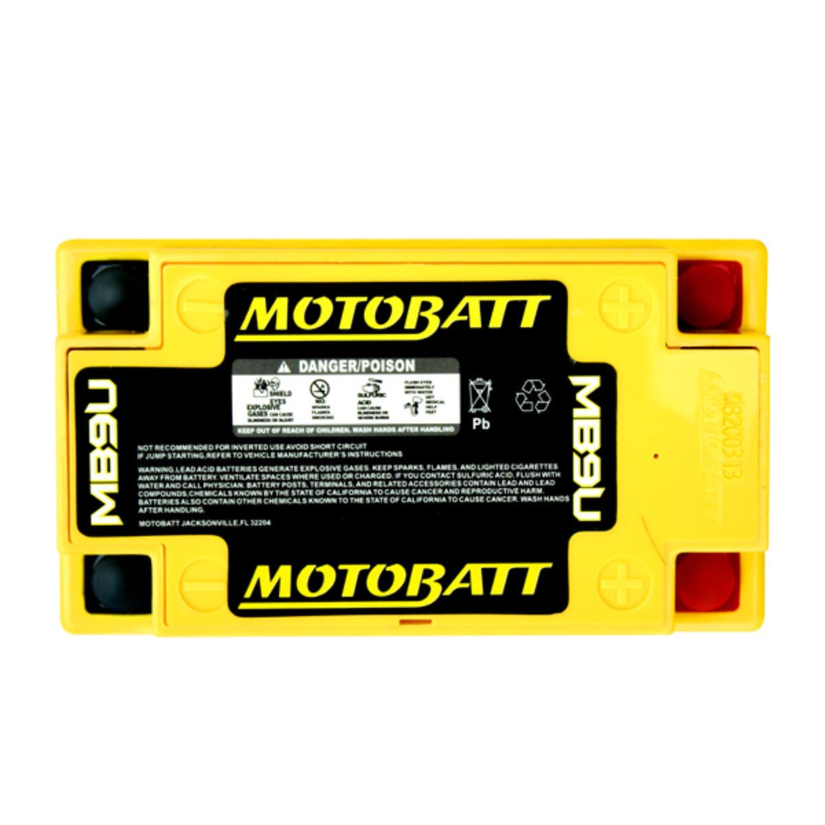 MOTOBATT MB9U QUADFLEX 12V 11Ah AGM BATTERY - TRIUMPH T150 T160 TRIDENT UPGRADE