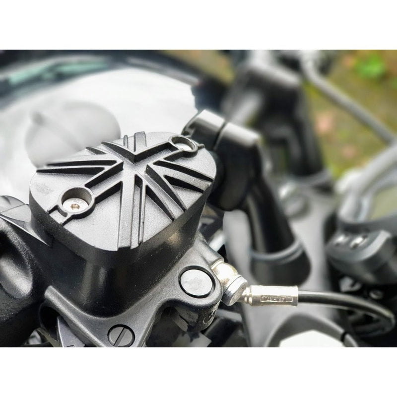 Motone Disc Brake Reservoir Master Cylinder Cap Black Triumph Bonneville Bobber