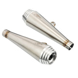 Motone Saturn V - Exhaust Silencers - Triumph Street Twin & Street Cup - Brushed