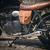 Motone Saturn V - Exhaust Silencers - Triumph Street Twin & Street Cup - Brushed