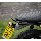 MOTONE PASSENGER GRAB RAIL - TRIUMPH STREET TWIN SCRAMBLER T100 T120 BLACK