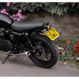 MOTONE PASSENGER GRAB RAIL - TRIUMPH STREET TWIN SCRAMBLER T100 T120 BLACK