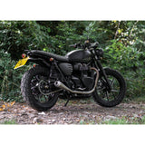 MOTONE PASSENGER GRAB RAIL - TRIUMPH STREET TWIN SCRAMBLER T100 T120 BLACK