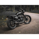 MOTONE PASSENGER GRAB RAIL - TRIUMPH STREET TWIN SCRAMBLER T100 T120 BLACK