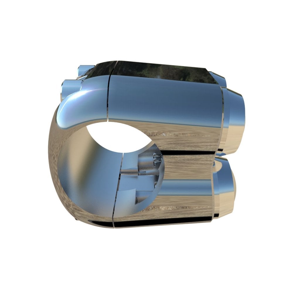 Motone The Quad Micro Switch Button Housing - One Inch Handlebar - Chrome