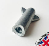 TRIUMPH BRAKE ROD ADJUSTING TORPEDO NUT 1/4 UNF THREAD 28UNF MADE IN UK 82-7387