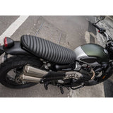 MOTONE VIPER RIBBED SEAT BLACK TRIUMPH T100 T120 STREET TWIN CUP SCRAMBLER