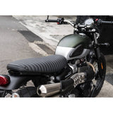 MOTONE VIPER RIBBED SEAT BLACK TRIUMPH T100 T120 STREET TWIN CUP SCRAMBLER