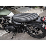 MOTONE VIPER RIBBED SEAT BLACK TRIUMPH T100 T120 STREET TWIN CUP SCRAMBLER