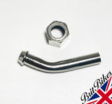 45 DEGREE 5/16" 8MM HOSE ELBOW FUEL OIL PIPE SPIGOT - BSA NORTON TRIUMPH 82-3353