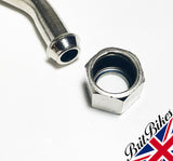 45 DEGREE 5/16" 8MM HOSE ELBOW FUEL OIL PIPE SPIGOT AND 1/4 NUT 82-3353