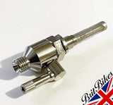 ROUND LEVER TYPE FUEL PETROL TAP WITH FILTER 1/8'' x 7/16''