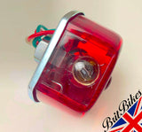 REAR LAMP - BSA - WIPAC S446 STYLE REAR LIGHT WITH TWIN FILAMENT BULB