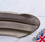 MOTORBIKE UNIVERSAL 5" FRONT RIBBED STEEL MUDGUARD 125MM X 810MM RAW STEEL
